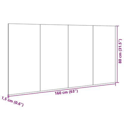 Cabeceira de cama c/ armários 160cm derivados de madeira branco