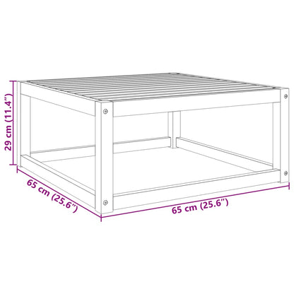 Mesa de jardim 65x65x29 cm madeira de acácia maciça