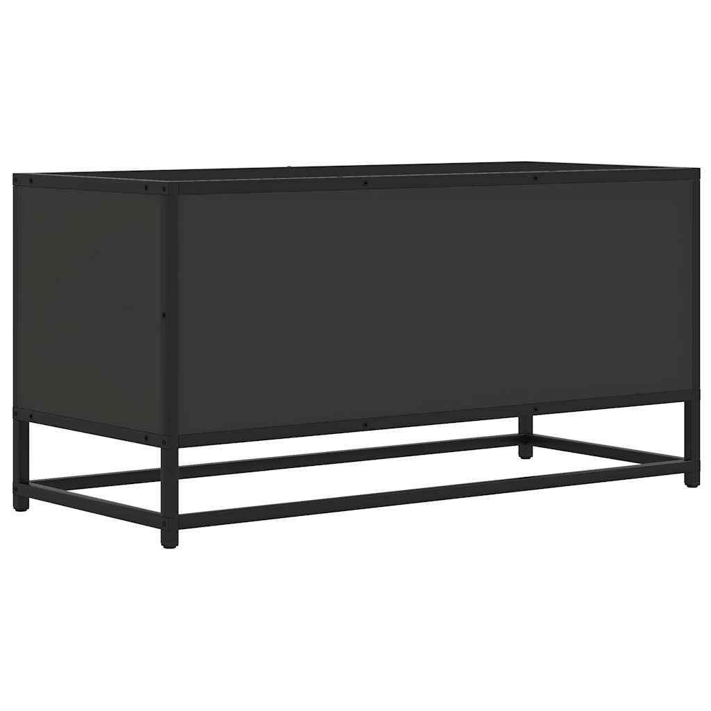 Móvel para TV 80x34,5x40 cm derivados de madeira/metal preto