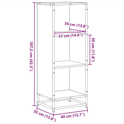 Estante 40x35x107,5 cm contraplacado cor carvalho sonoma