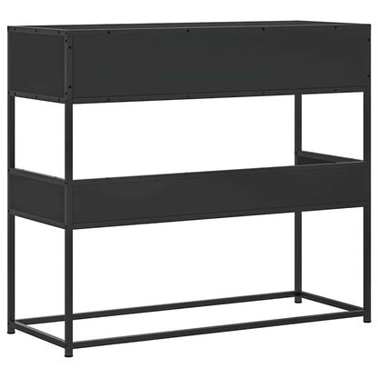 Mesa consola 90x35x80 cm derivados de madeira preto