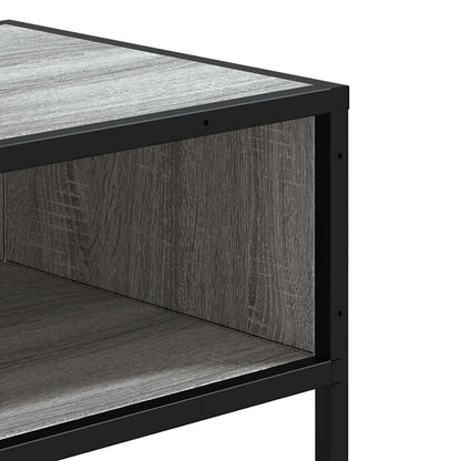 Mesa consola 90x35x80 cm derivados de madeira cinzento sonoma