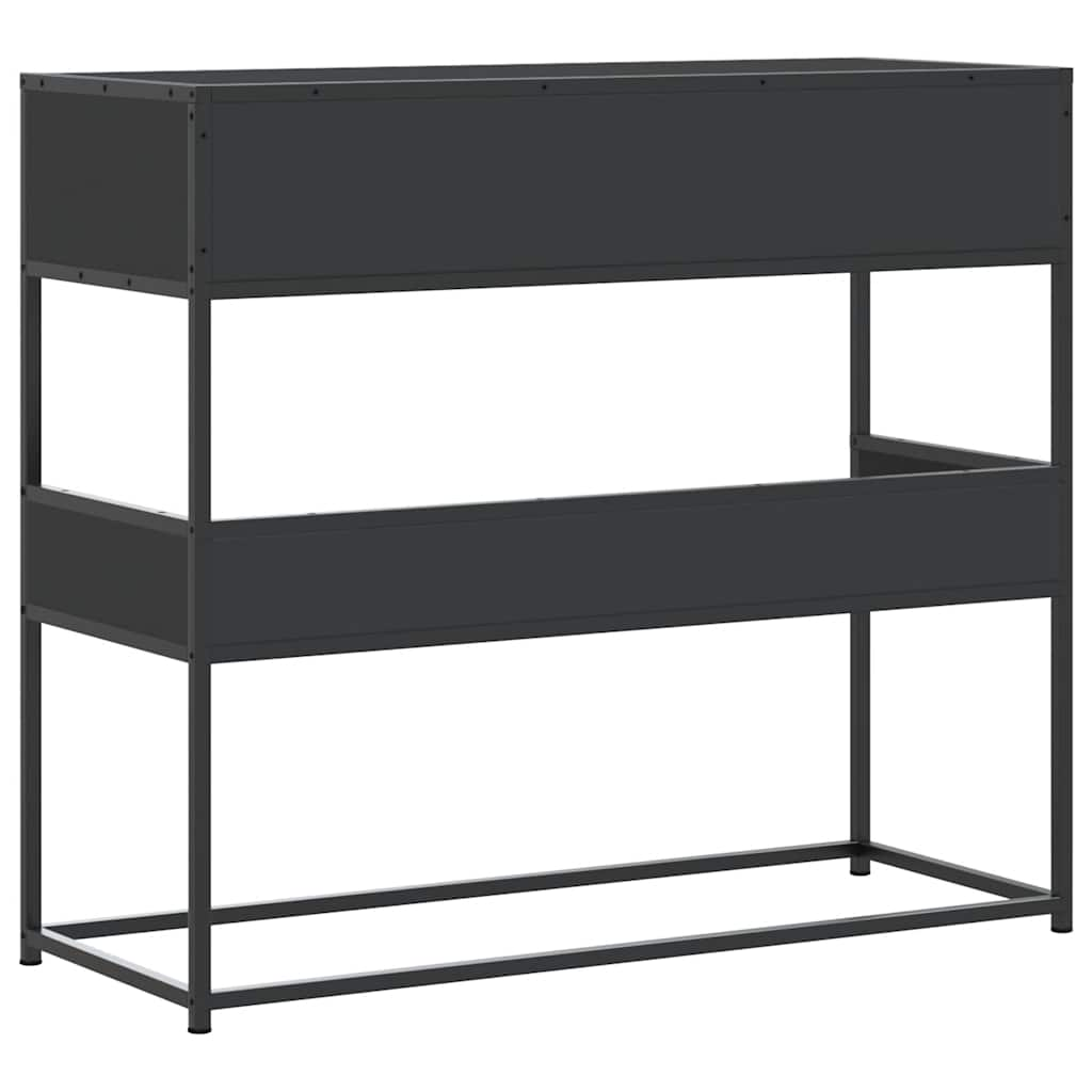 Mesa consola 90x35x80 cm derivados de madeira preto