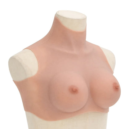 Peitoral de silicone natural copa D