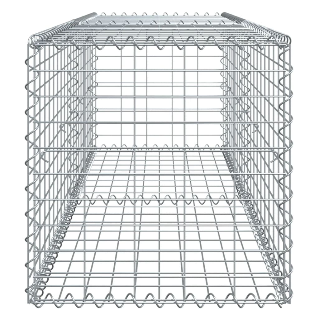 Cesto gabião com cobertura 200x50x50 cm ferro galvanizado