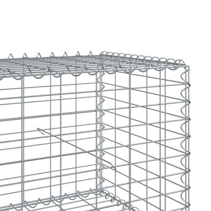 Cesto gabião com cobertura 200x50x50 cm ferro galvanizado