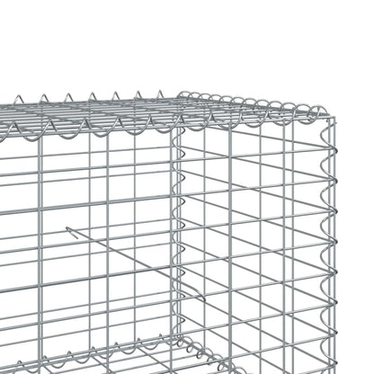 Cesto gabião com cobertura 300x50x50 cm ferro galvanizado