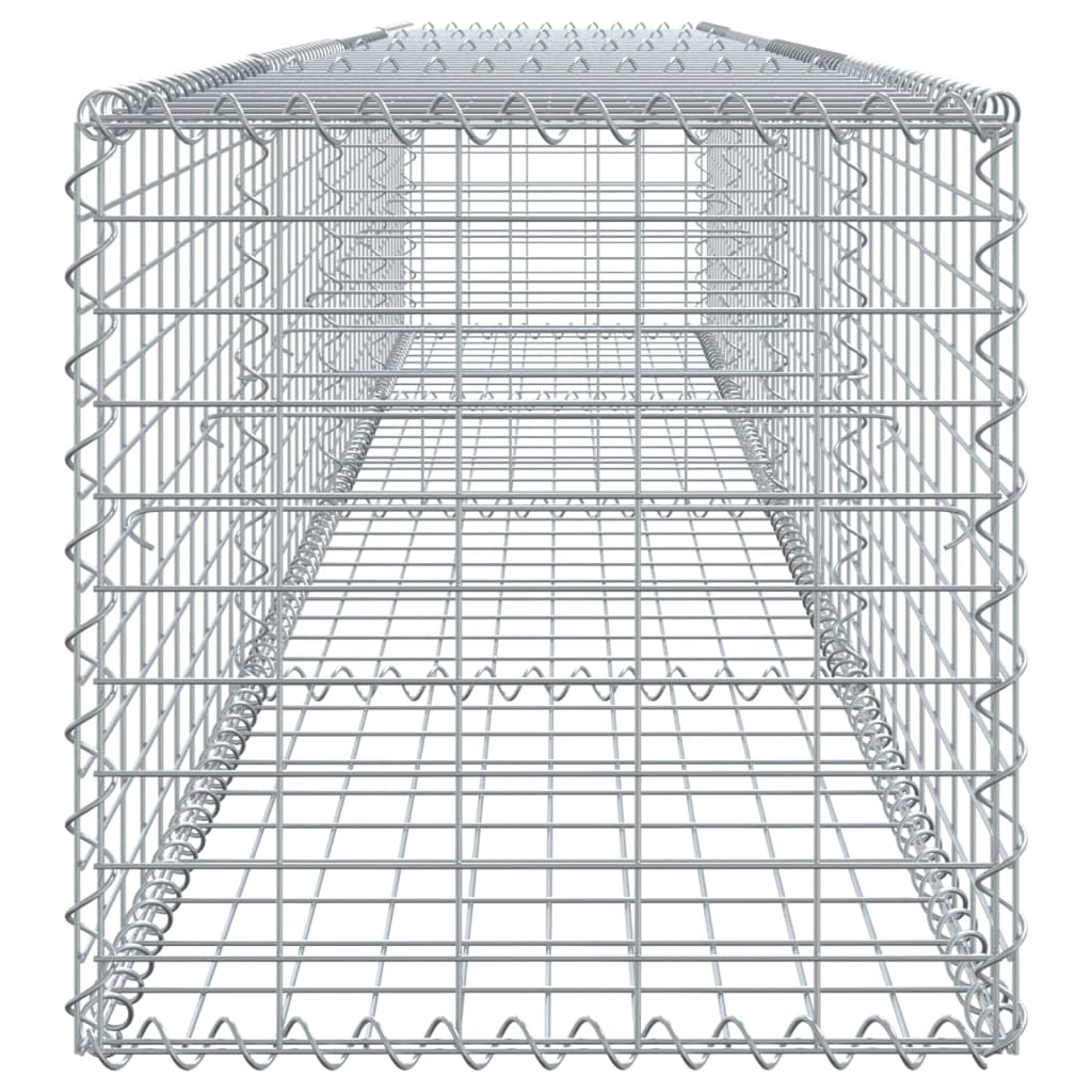 Cesto gabião com cobertura 400x50x50 cm ferro galvanizado