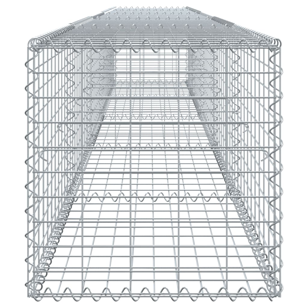 Cesto gabião com cobertura 500x50x50 cm ferro galvanizado