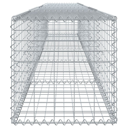 Cesto gabião com cobertura 500x50x50 cm ferro galvanizado