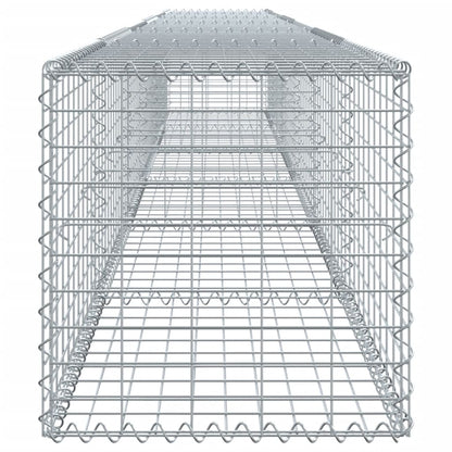 Cesto gabião com cobertura 600x50x50 cm ferro galvanizado