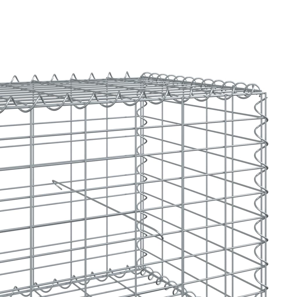 Cesto gabião com cobertura 600x50x50 cm ferro galvanizado