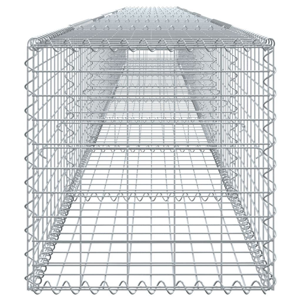 Cesto gabião com cobertura 800x50x50 cm ferro galvanizado