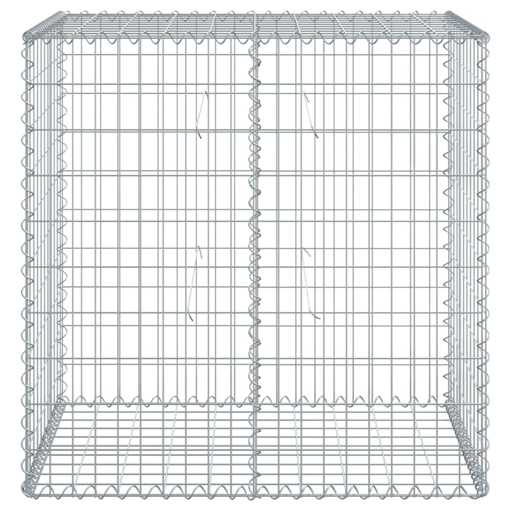 Cesto gabião com cobertura 100x50x100 cm ferro galvanizado