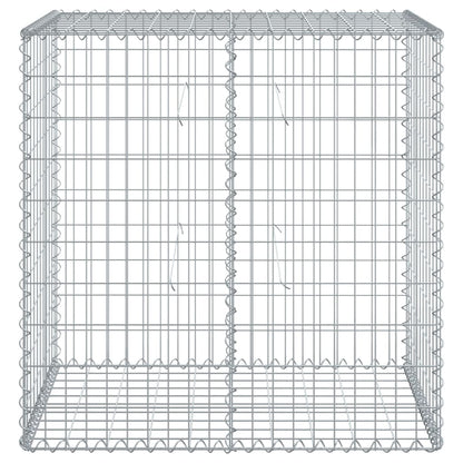 Cesto gabião com cobertura 100x50x100 cm ferro galvanizado