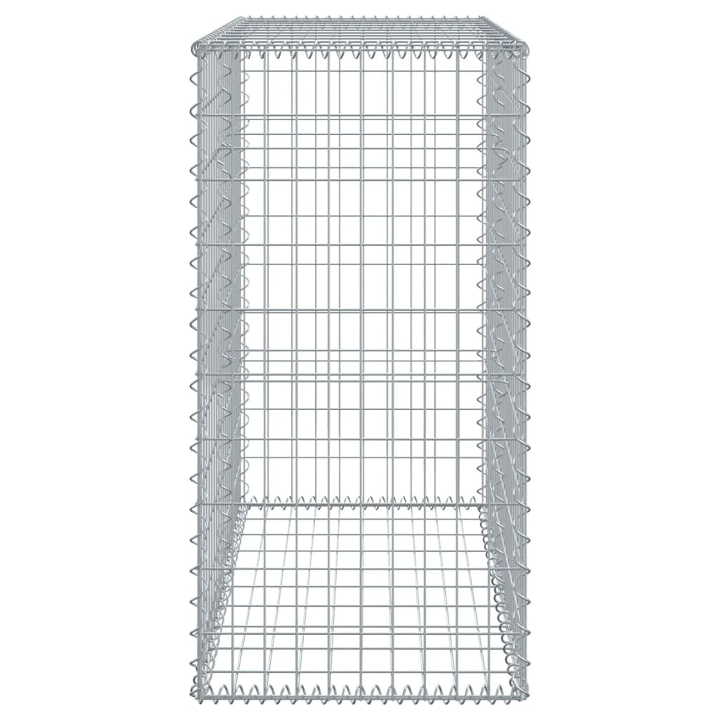 Cesto gabião com cobertura 100x50x100 cm ferro galvanizado