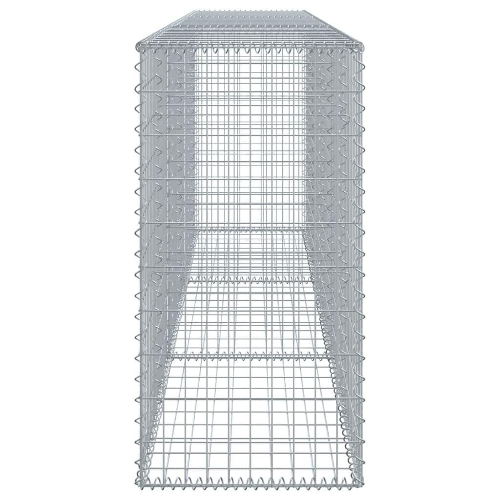 Cesto gabião com cobertura 300x50x100 cm ferro galvanizado