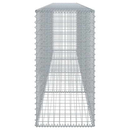 Cesto gabião com cobertura 400x50x100 cm ferro galvanizado