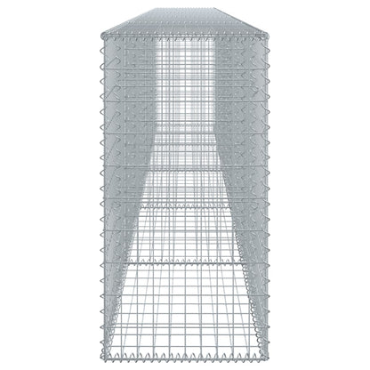 Cesto gabião com cobertura 500x50x100 cm ferro galvanizado