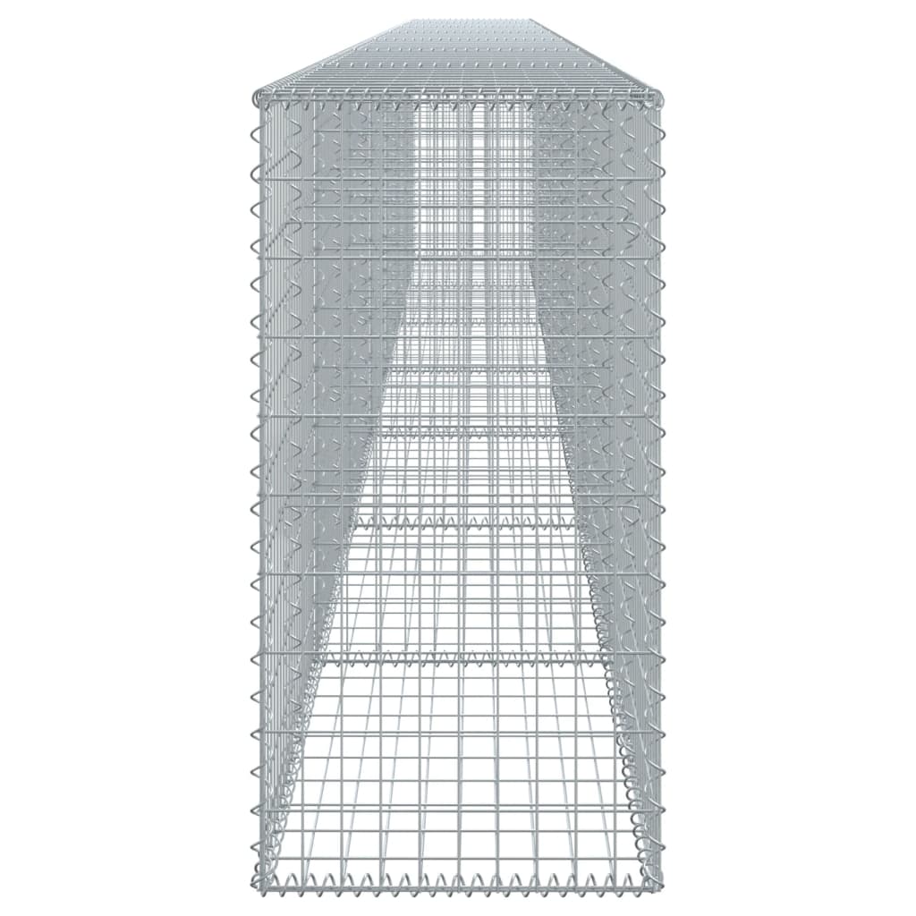 Cesto gabião com cobertura 700x50x100 cm ferro galvanizado