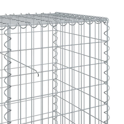 Cesto gabião com cobertura 700x50x100 cm ferro galvanizado