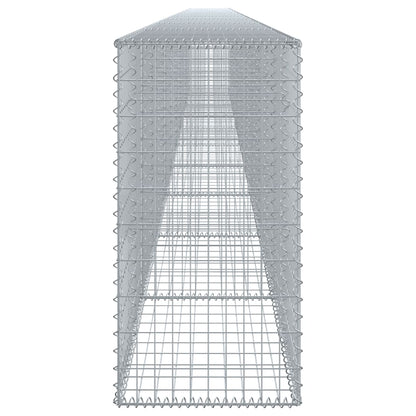 Cesto gabião com cobertura 1000x50x100 cm ferro galvanizado