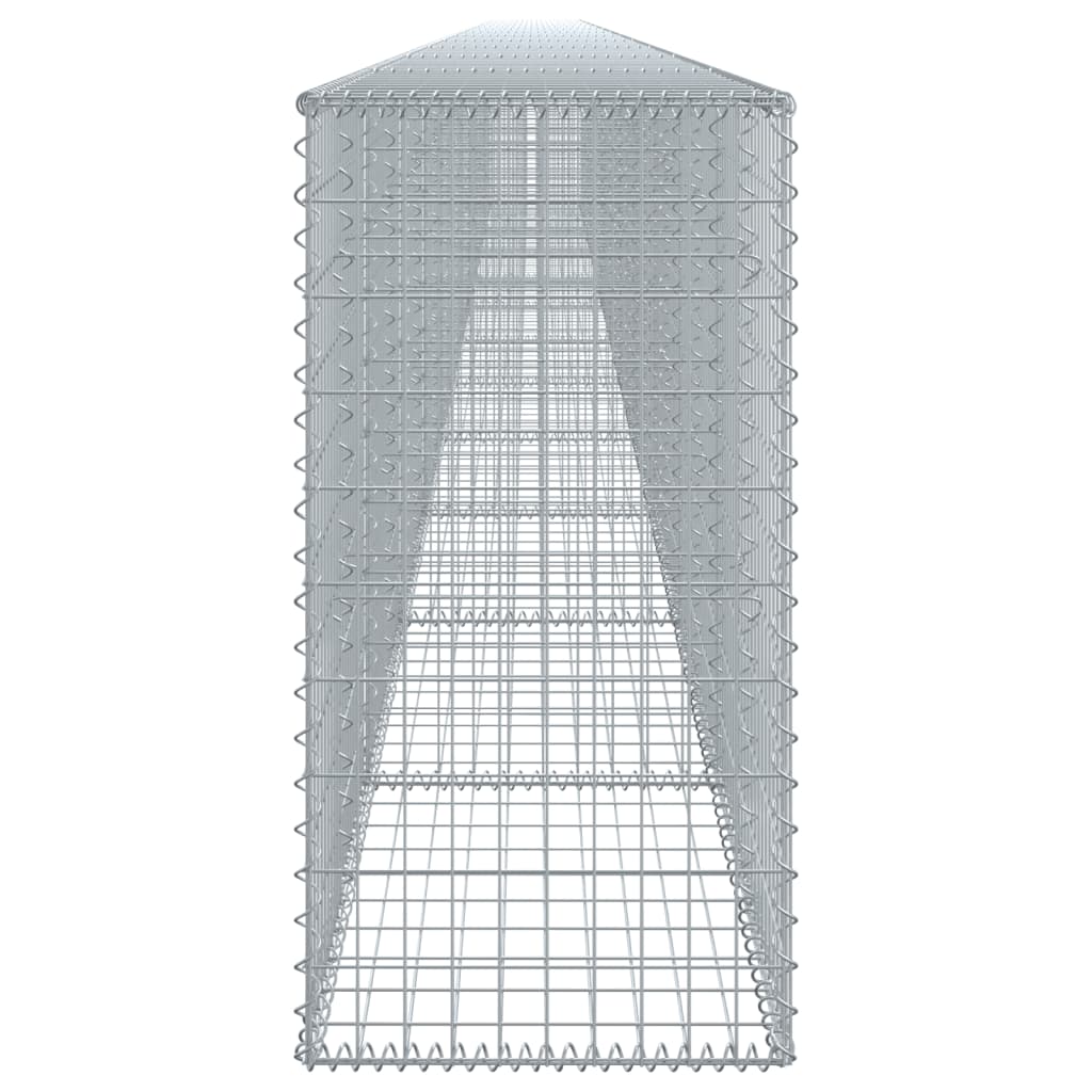 Cesto gabião com cobertura 1200x50x100 cm ferro galvanizado