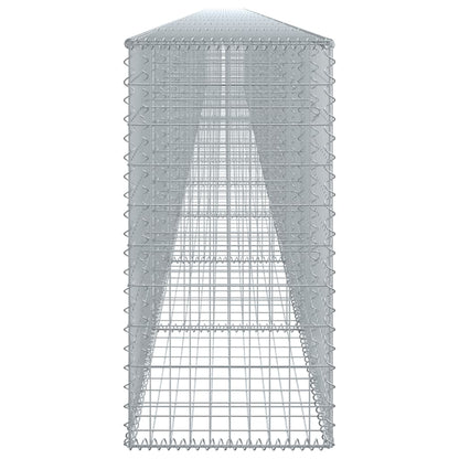 Cesto gabião com cobertura 1200x50x100 cm ferro galvanizado