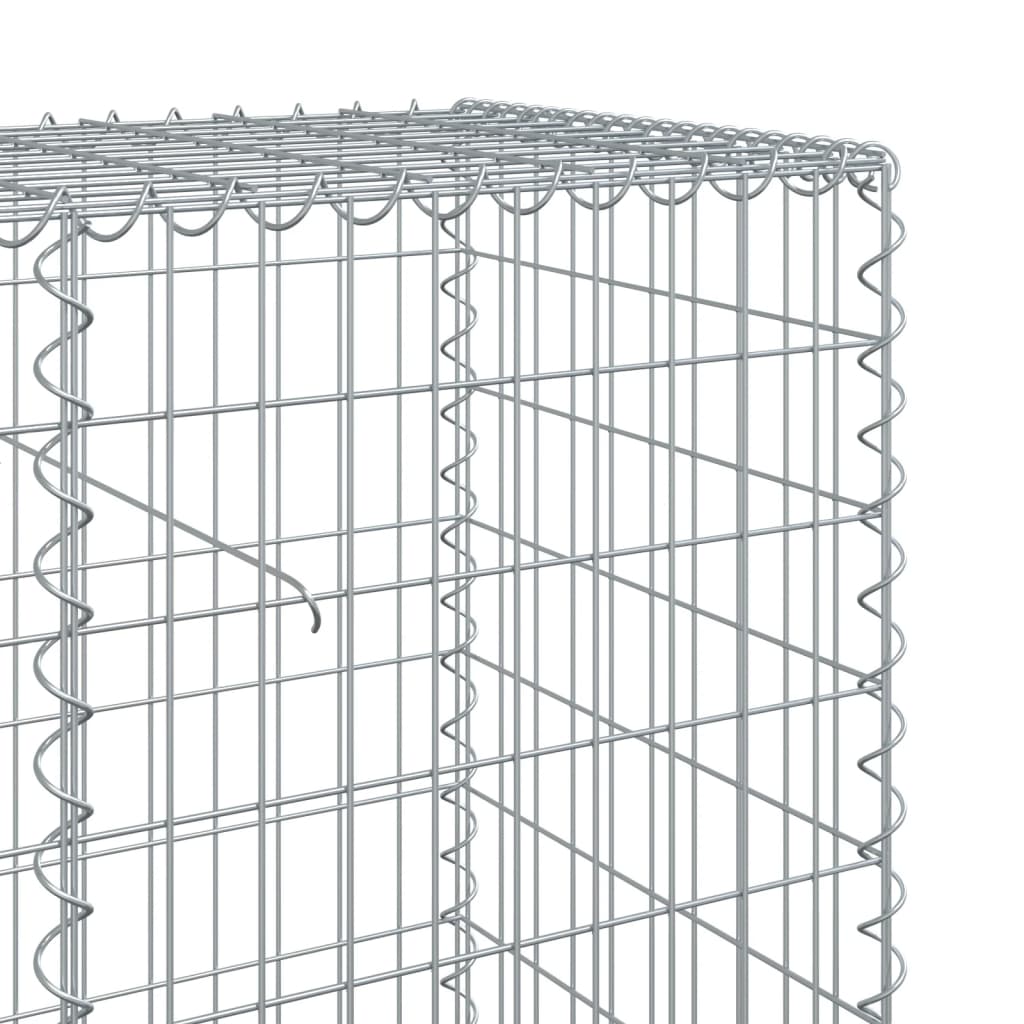 Cesto gabião com cobertura 1200x50x100 cm ferro galvanizado