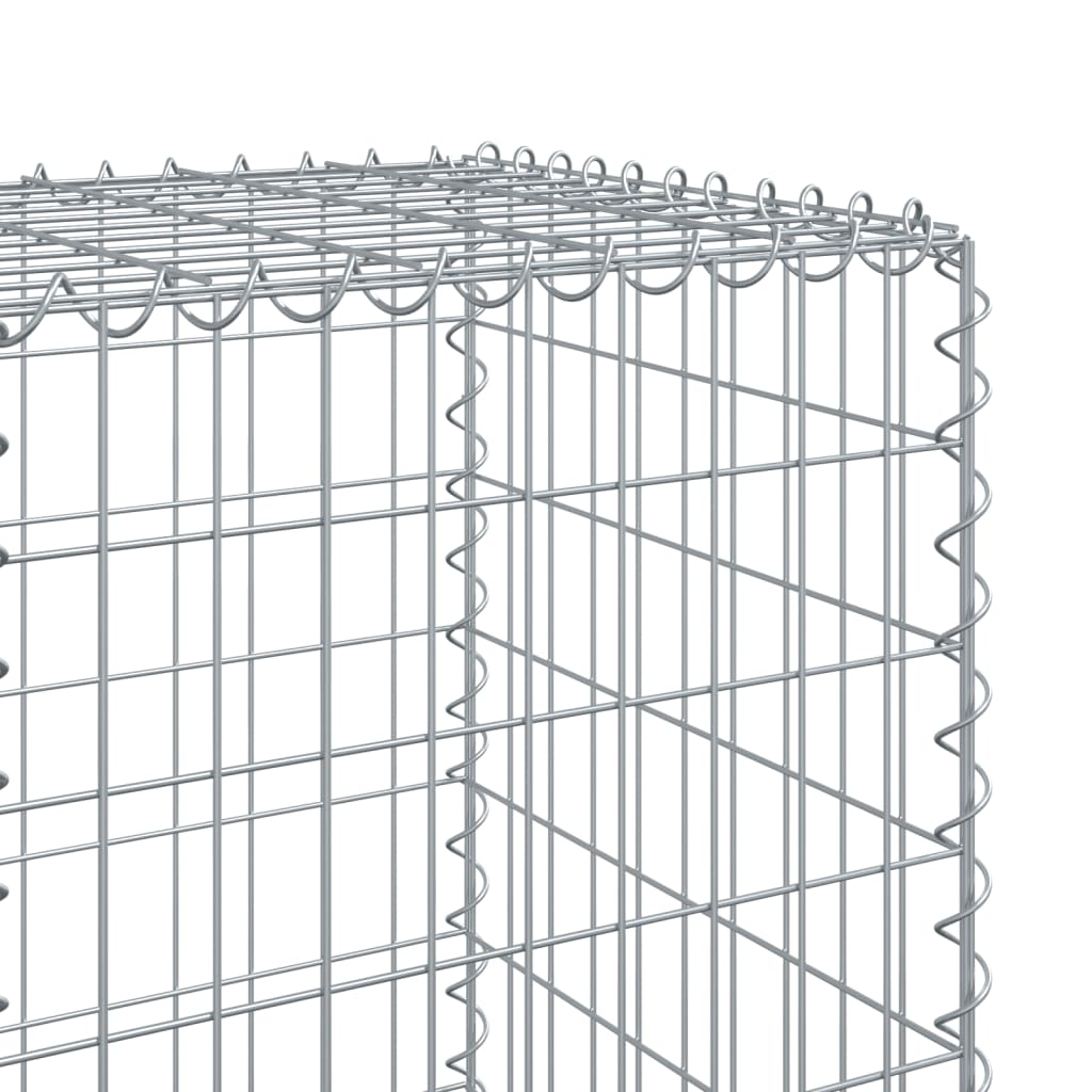 Cesto gabião com cobertura 300x50x150 cm ferro galvanizado