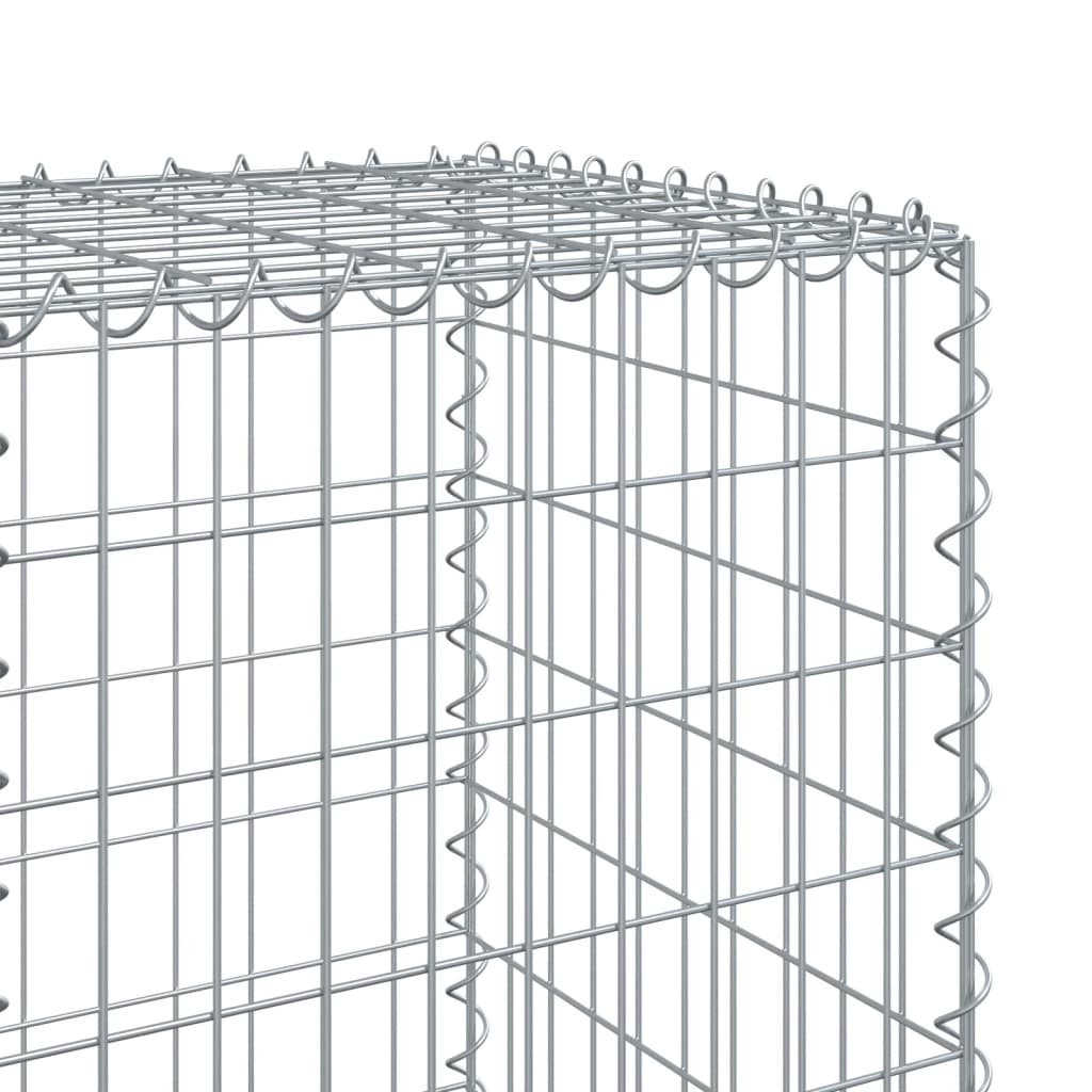 Cesto gabião com cobertura 1100x50x150 cm ferro galvanizado