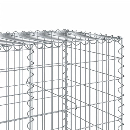 Cesto gabião com cobertura 100x100x100 cm ferro galvanizado