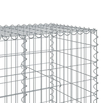 Cesto gabião com cobertura 450x100x100 cm ferro galvanizado