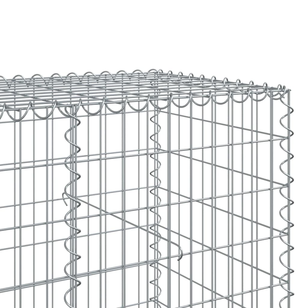 Cesto gabião com cobertura 650x100x100 cm ferro galvanizado