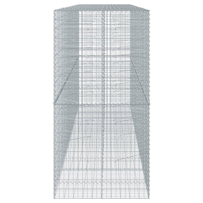 Cesto gabião com cobertura 500x100x200 cm ferro galvanizado