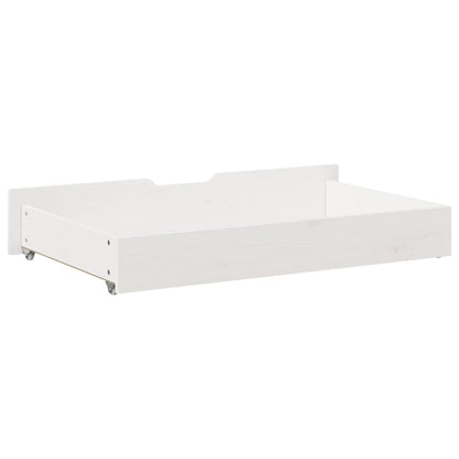 Gavetas para cama 2 pcs 95x55x16 cm pinho maciço branco