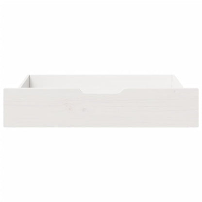 Gavetas para cama 2 pcs 85x55x16 cm pinho maciço branco