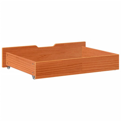 Gavetas para cama 2 pcs 85x55x16 cm pinho maciço castanho-mel