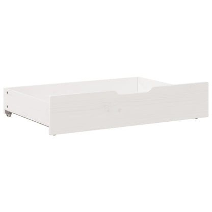 Gavetas para cama 2 pcs 80x55x16 cm pinho maciço branco