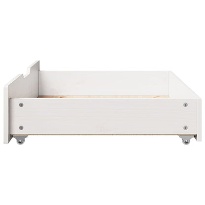 Gavetas para cama 2 pcs 80x55x16 cm pinho maciço branco