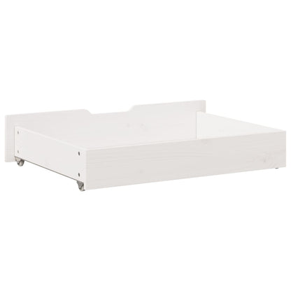 Gavetas para cama 2 pcs 80x55x16 cm pinho maciço branco