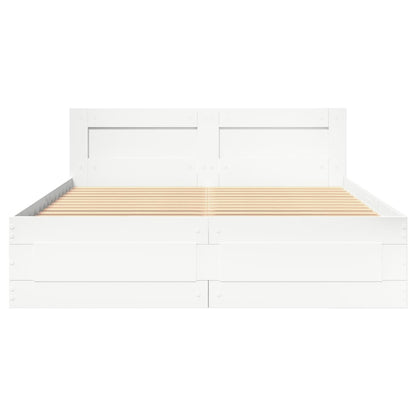 Estrutura cama c/ cabeceira 120x190 cm derivados madeira branco