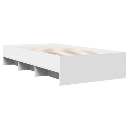 Estrutura de cama 100x200 cm derivados de madeira branco