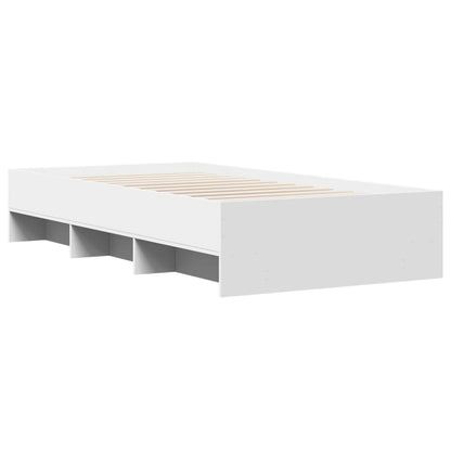 Estrutura de cama 90x190 cm derivados de madeira branco