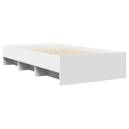 Estrutura de cama 90x190 cm derivados de madeira branco