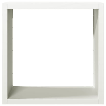 Suporte para lenha 100x40x100 cm aço branco