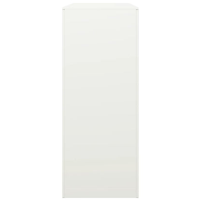 Suporte para lenha 100x40x100 cm aço branco