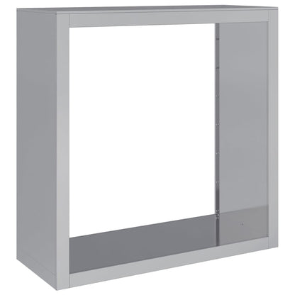 Suporte para lenha 100x40x100 cm aço galvanizado