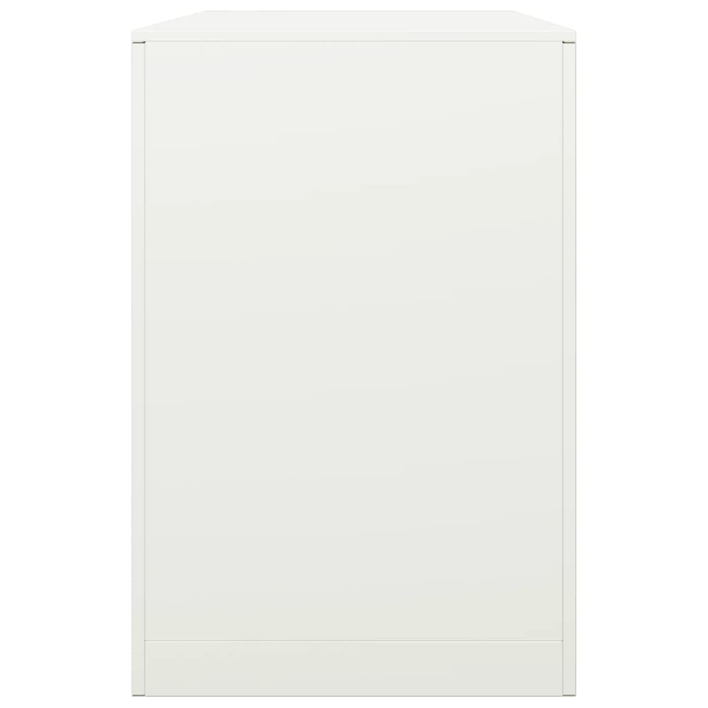 Suporte para lenha 100x40x60 cm aço branco