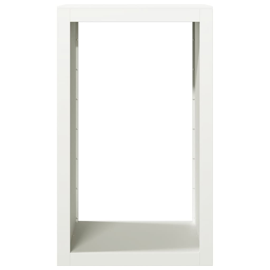 Suporte para lenha 60x40x100 cm aço branco